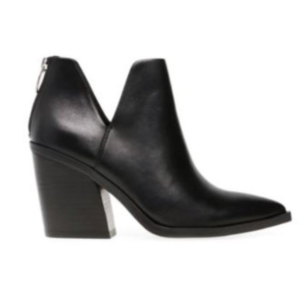 Steve Madden Alyse V Side Booties - Black Size 8.5